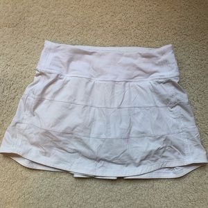 Lululemon pace rival skirt in white